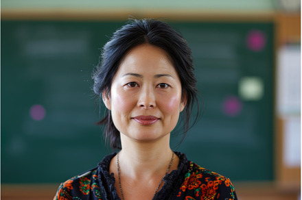 Confident female teacher in, a School & Education Photo by Ylivdesign