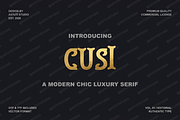 Cusi - Elegant Serif Typeface, a Serif Font by Astuti Studio (Thumbnail 2 of 25)