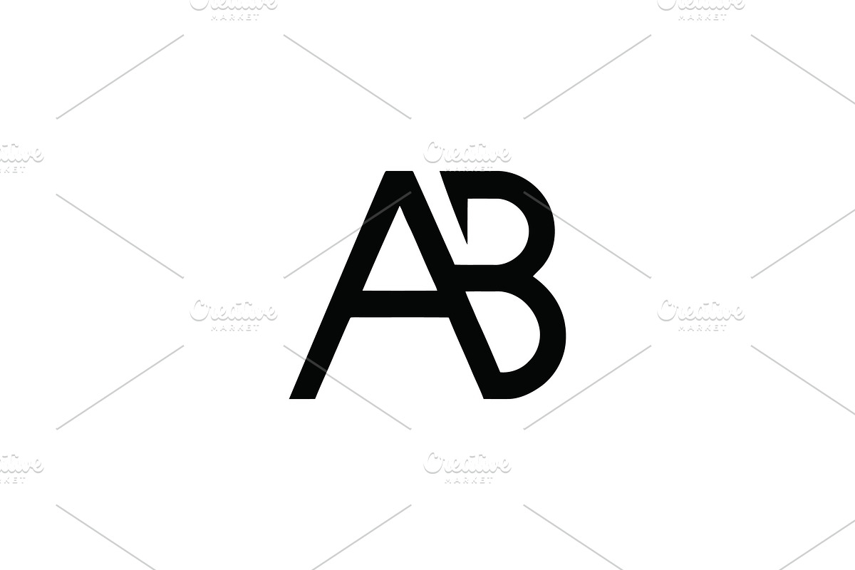 AB Logo Design, a Branding & Logo Template by Vectorium Studio (Photo 1 of 2)