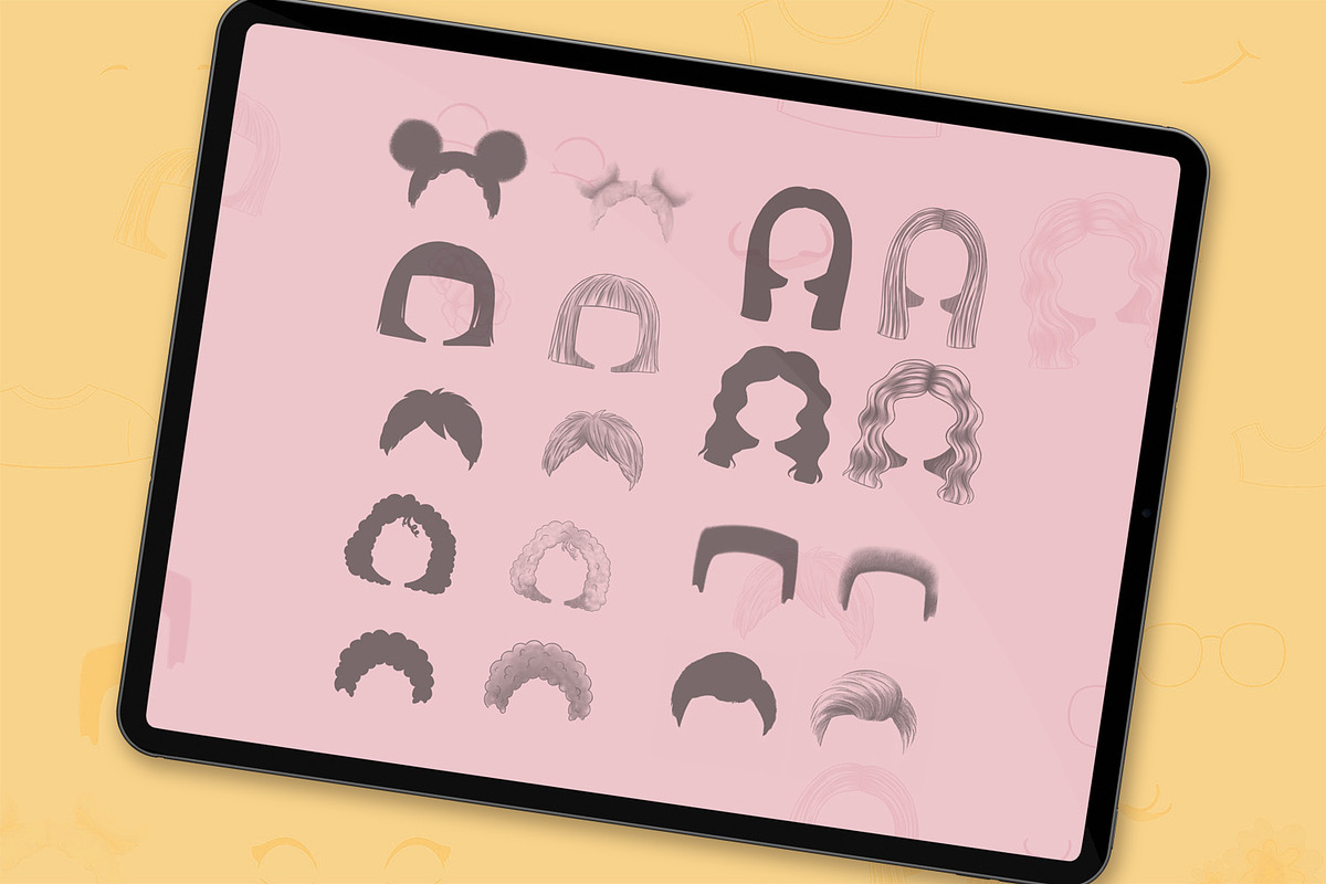 Kids Character Portrait Brushes, a Brush Add-On by Brushed Rose (Photo 3 of 5)