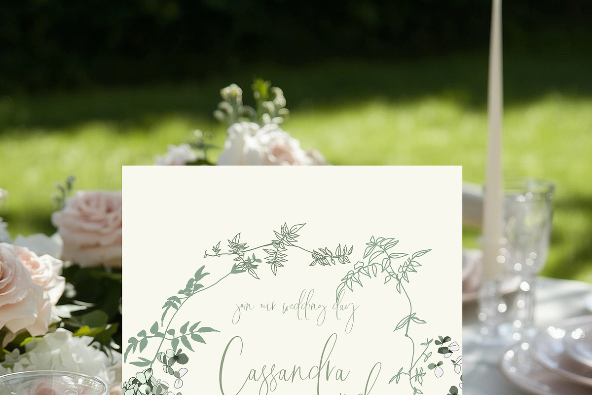 Sage Floral Illustrations, an Object Graphic by whiteheartdesign (Photo 4 of 14)
