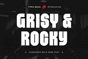 Grisy & Rocky - Condensed Bold Sans, a Font by Typia Nesia (Thumbnail 1 of 16)