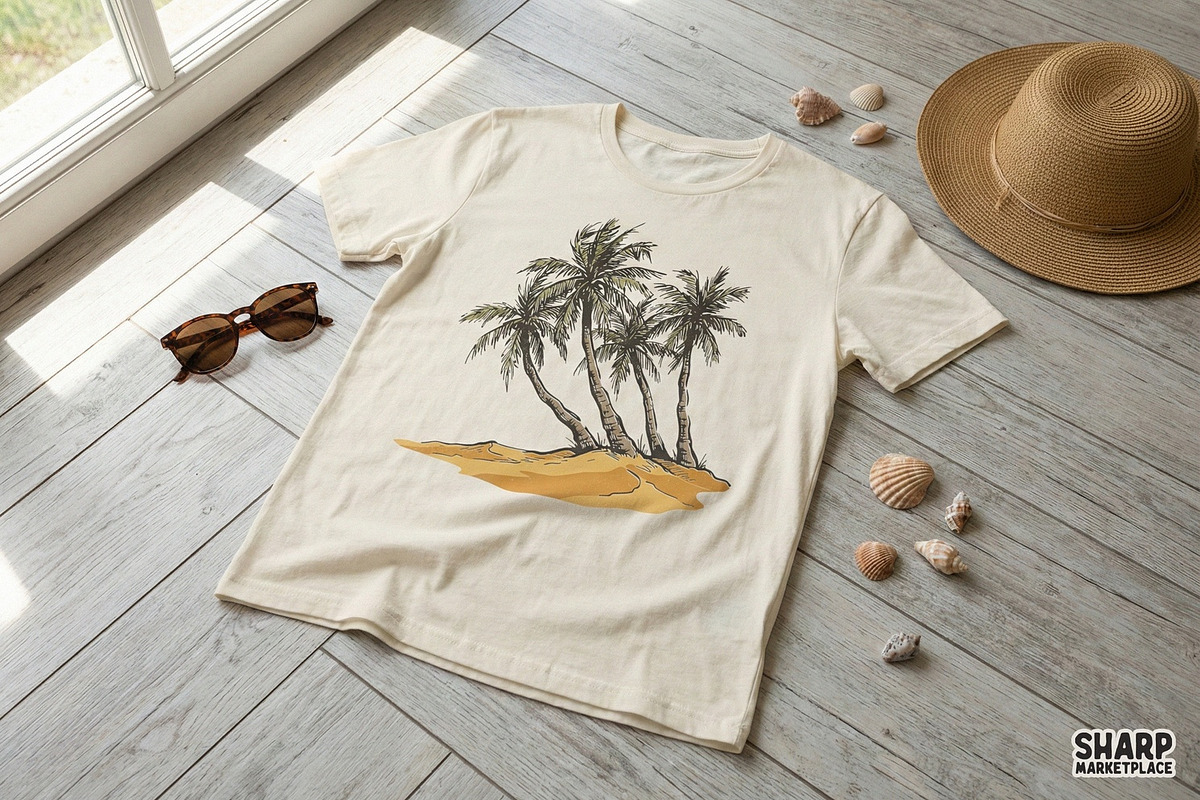 Tropical Paradise Palm Trees PNG, an Illustration by SharpMarketplace (Photo 2 of 4)