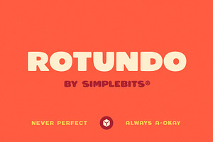 Rotundo — Friendly, pudgy sans