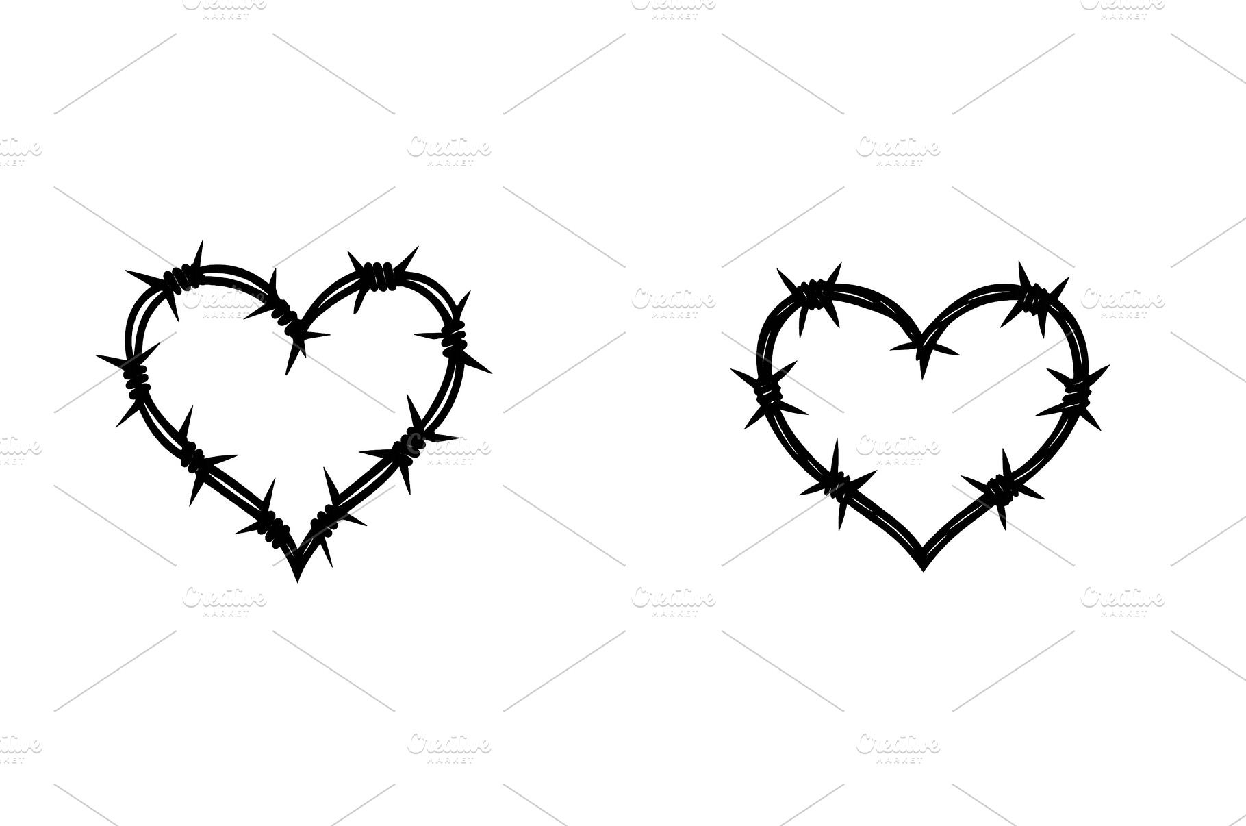 Barbed wire heart designs symbolize, an Arts & Entertainment Photo by ZinetroN
