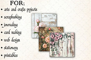 Flowers and Wood Digital pattern, a Pattern Graphic by Libby Wishes (Thumbnail 7 of 7)