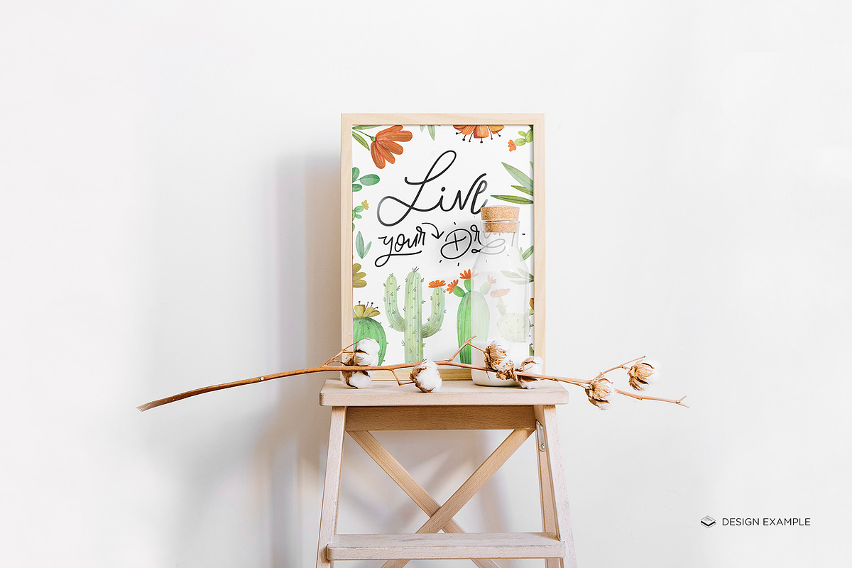 A4 Portrait Frame on Scenes Mock-up, a Print Template by Branda Keeps (Photo 13 of 20)