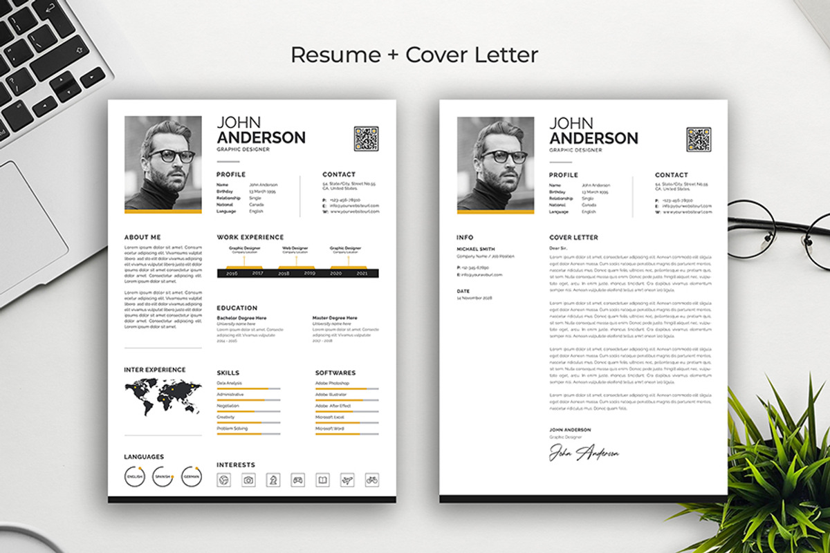 Infographic Resume Template, a Resume Template by Abdul Studio (Photo 2 of 5)