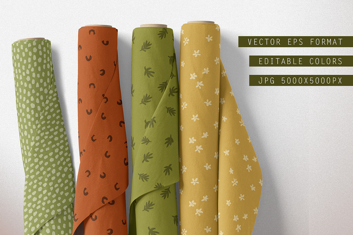 SUMMER EVENING – 4 vector patterns, a Pattern Graphic by Yashroom (Photo 2 of 2)