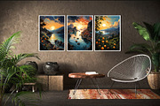 Landscape Painting Art 02. Wall Art., a Decorative Illustration by KENO Mascots (Thumbnail 5 of 8)
