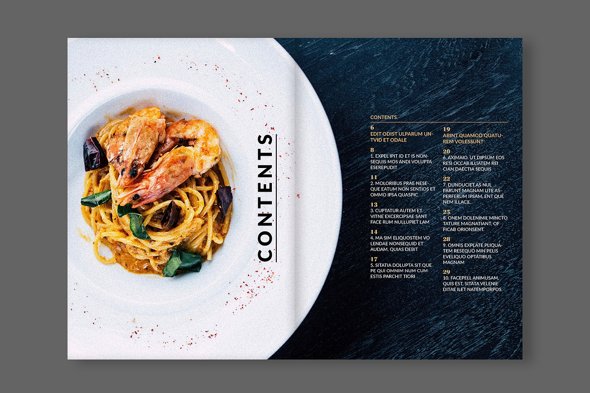 Cookbook / Recipe Book Layout, a Brochure Template by tomsarraipodesign (Photo 3 of 16)