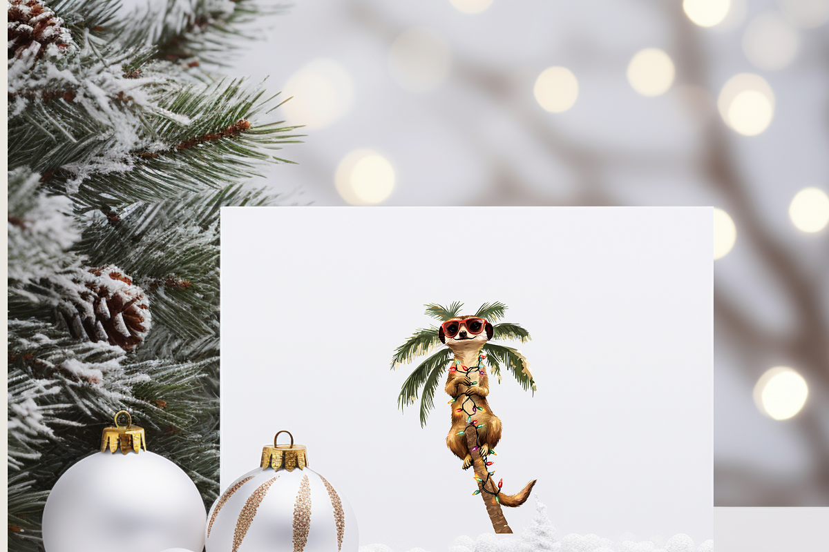 TROPICAL PALM CHRISTMAS CLIPART, a Seasonal Illustration by Daring Digies (Photo 6 of 7)