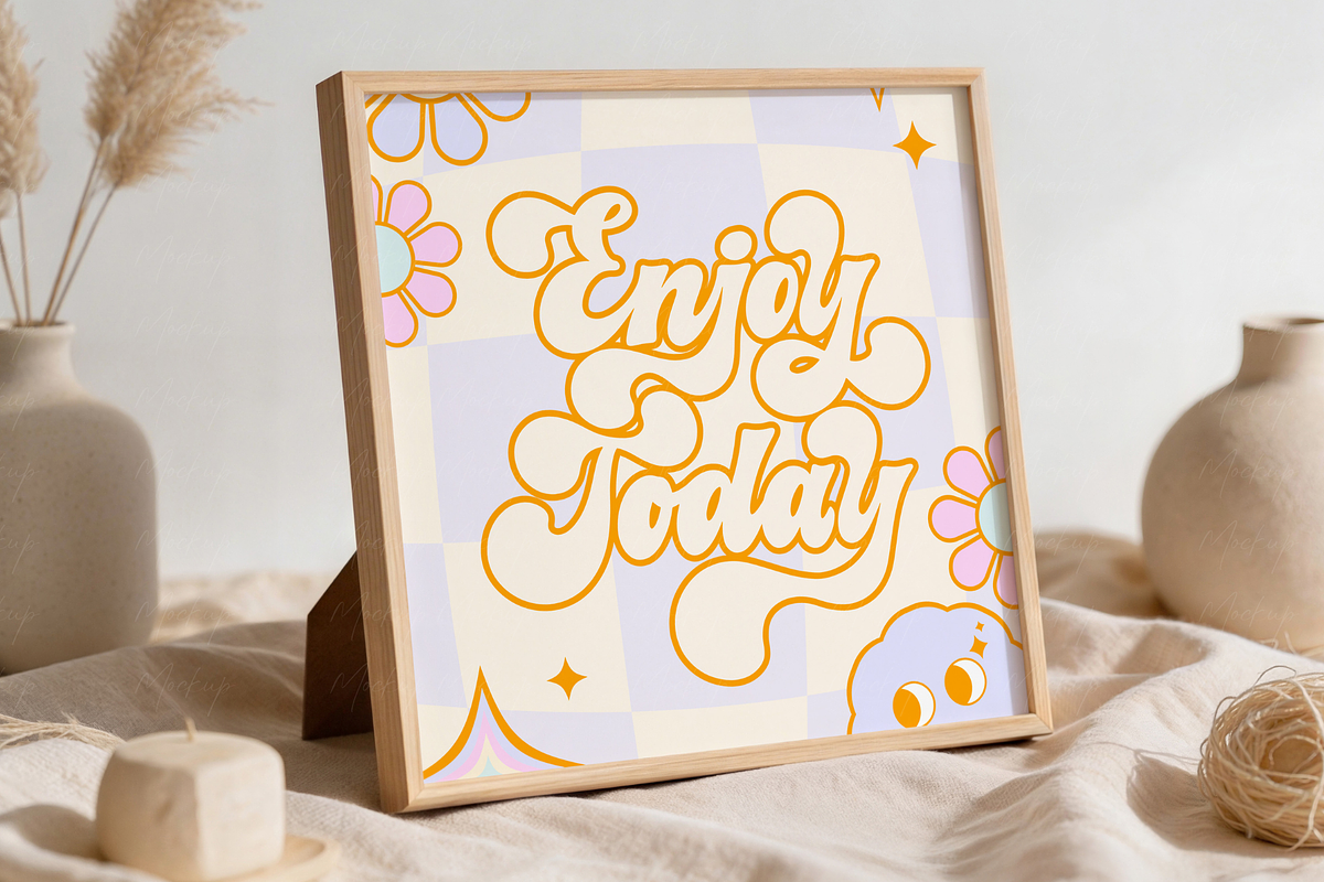 Square Art Print Mockup, a Product Mockup by TatiMockup (Photo 4 of 4)