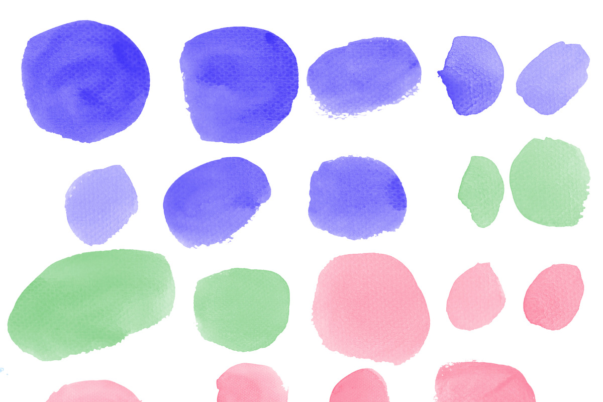 40 Water color Brushes for Photoshop, a Brush Add-On by PeoGeo Creative (Photo 2 of 5)