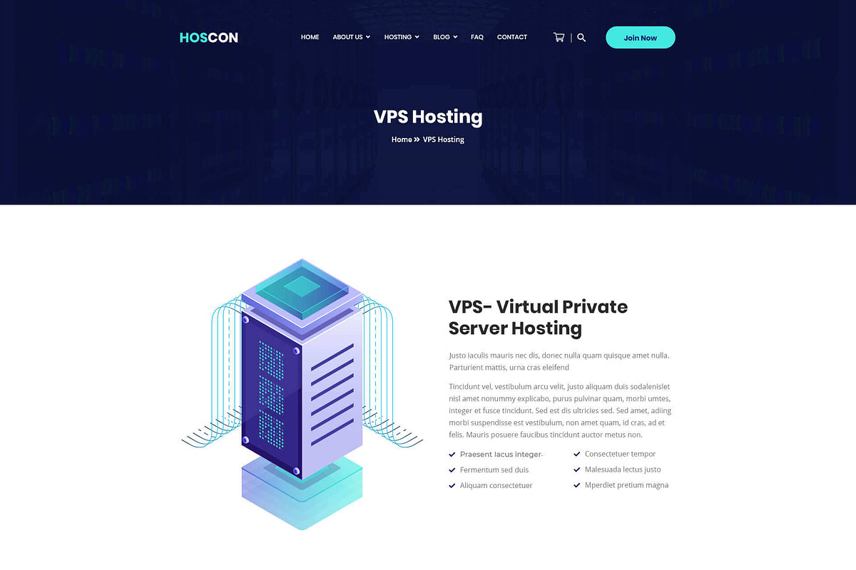 Hoscon - Hosting Business Template, a HTML Template by THESOFTKING (Photo 3 of 5)