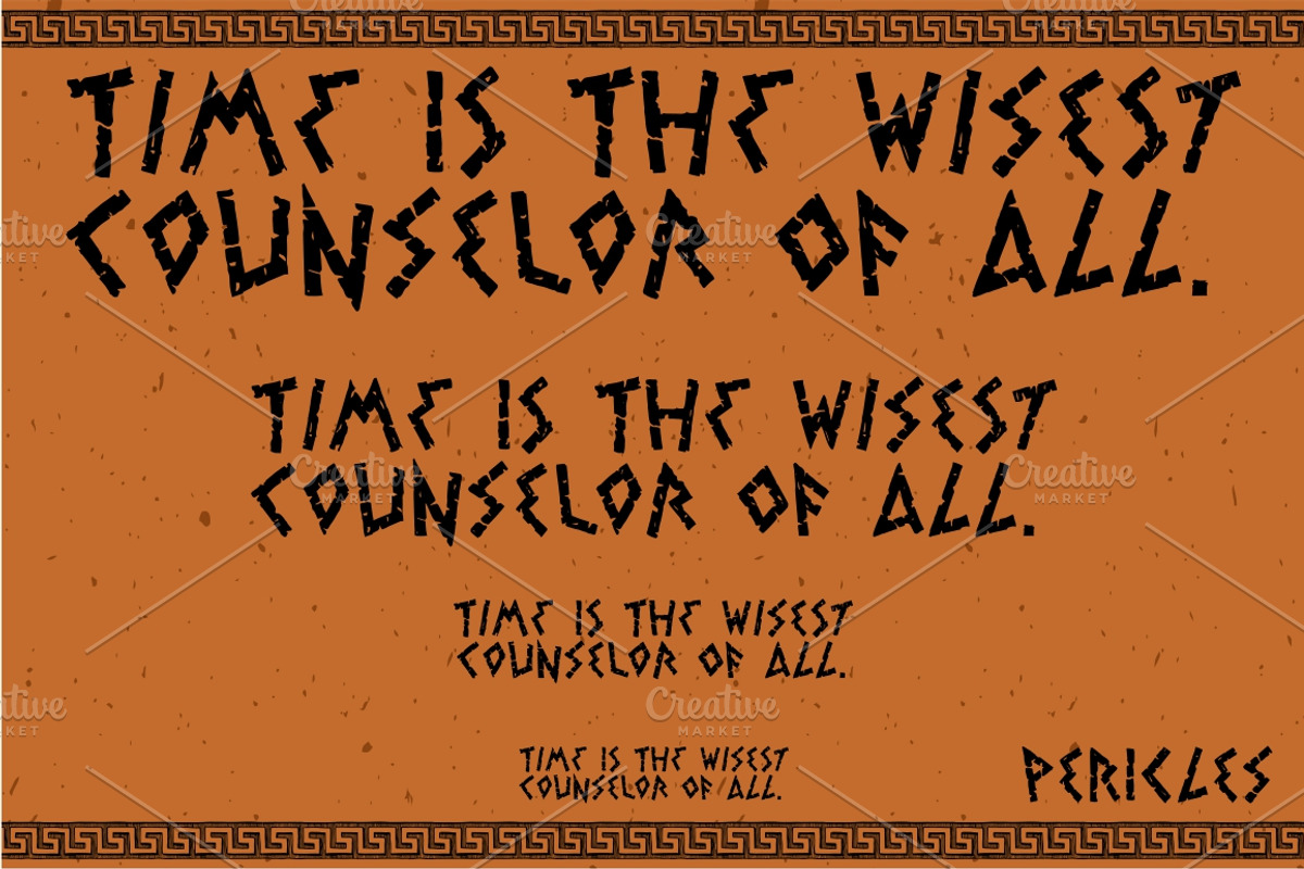 Greek font preview 5