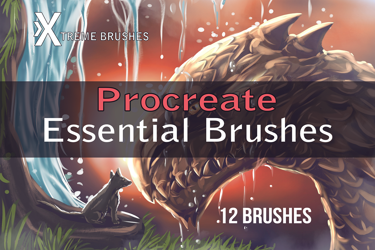 Procreate Essential Brushes!, a Brush Add-On by Extreme Brushes (Photo 1 of 3)