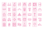 240 Wedding Icons, an Outline Icon by Berkah Studio (Thumbnail 2 of 6)