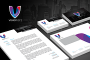 RW Visionairz Modern Identity + Logo, a Stationery Template by Reclameworks (Thumbnail 1 of 5)