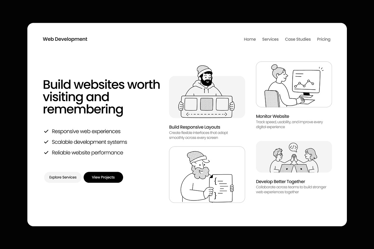 60 Web Development Illustrations, a Technology Illustration by Prosymbols (Photo 4 of 11)