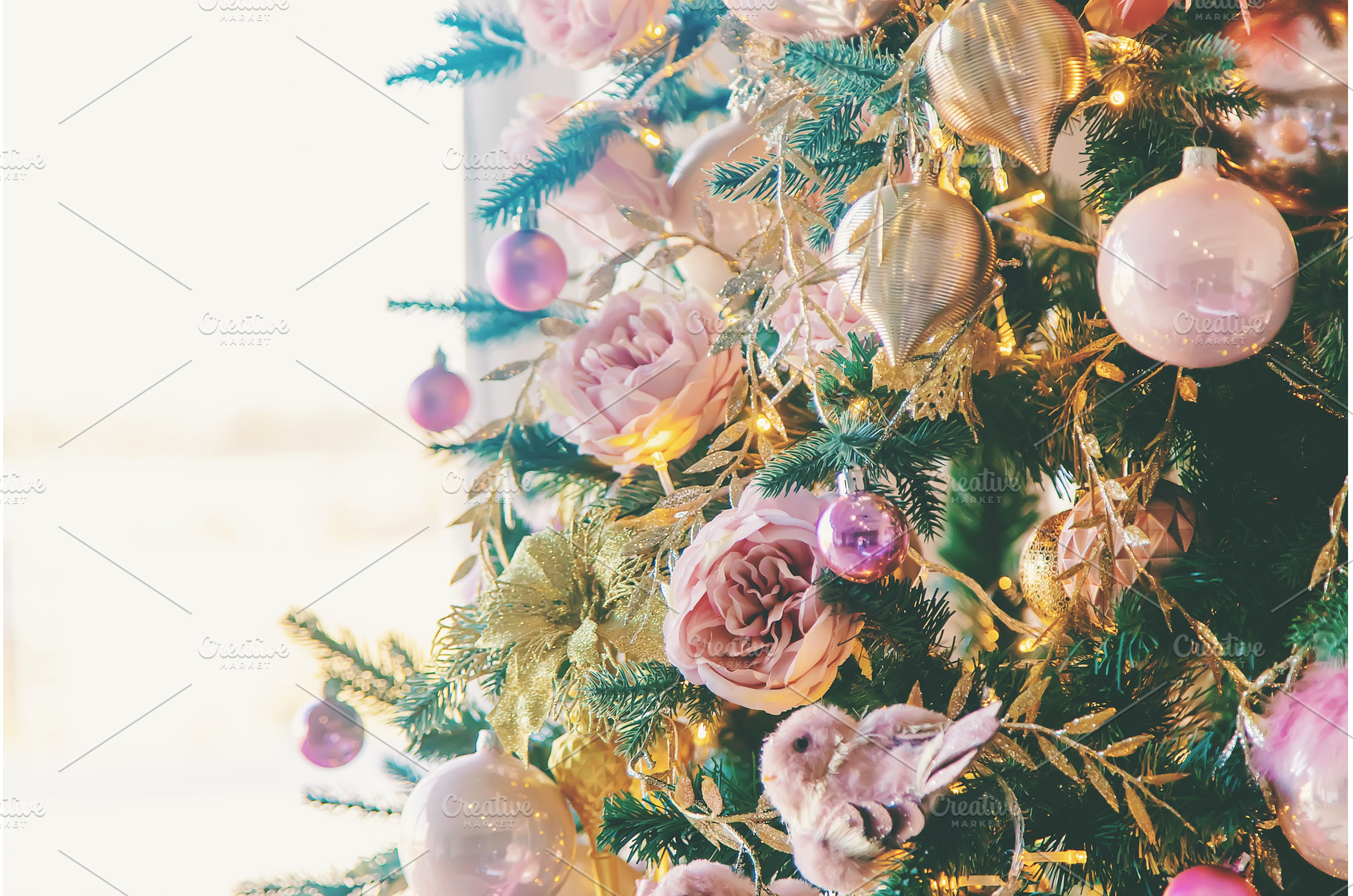 Beautiful Christmas tree, New Year, a Holiday Photo by yanadjana