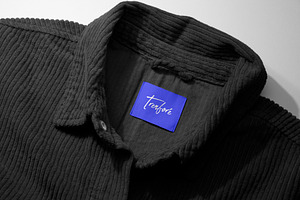 Logo Mockup Label Tag Shirt