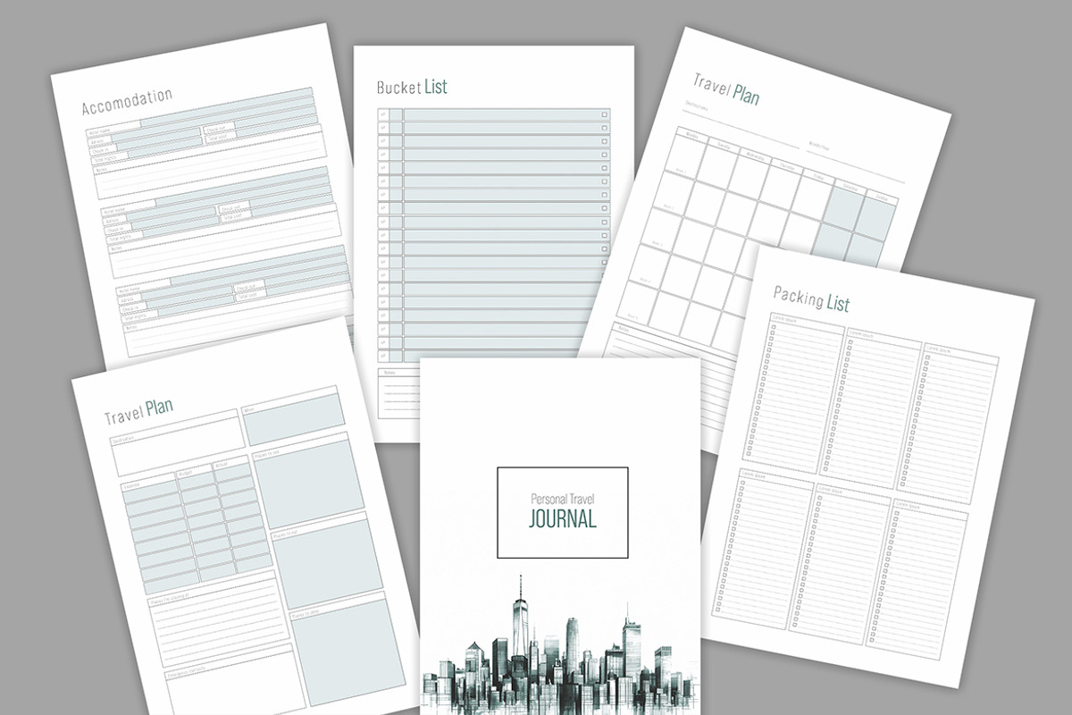 Minimalist Planner Journal Layout, a Print Template by McLittle Stock (Photo 2 of 4)