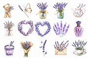 Lavender Mother’s Day Clipart, an Illustration by Watercolor design (Thumbnail 2 of 13)