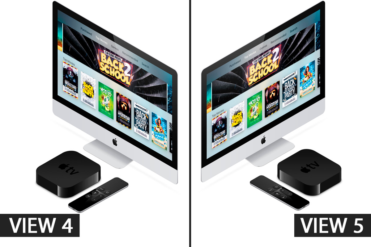 Apple TV 4 (2015) Vector MockUp(PSD), a Mockup by Alex_Yanko (Photo 5 of 5)