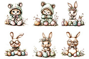 Whimsical easter clipart - Easter, an Illustration by SinaCreation (Thumbnail 5 of 11)