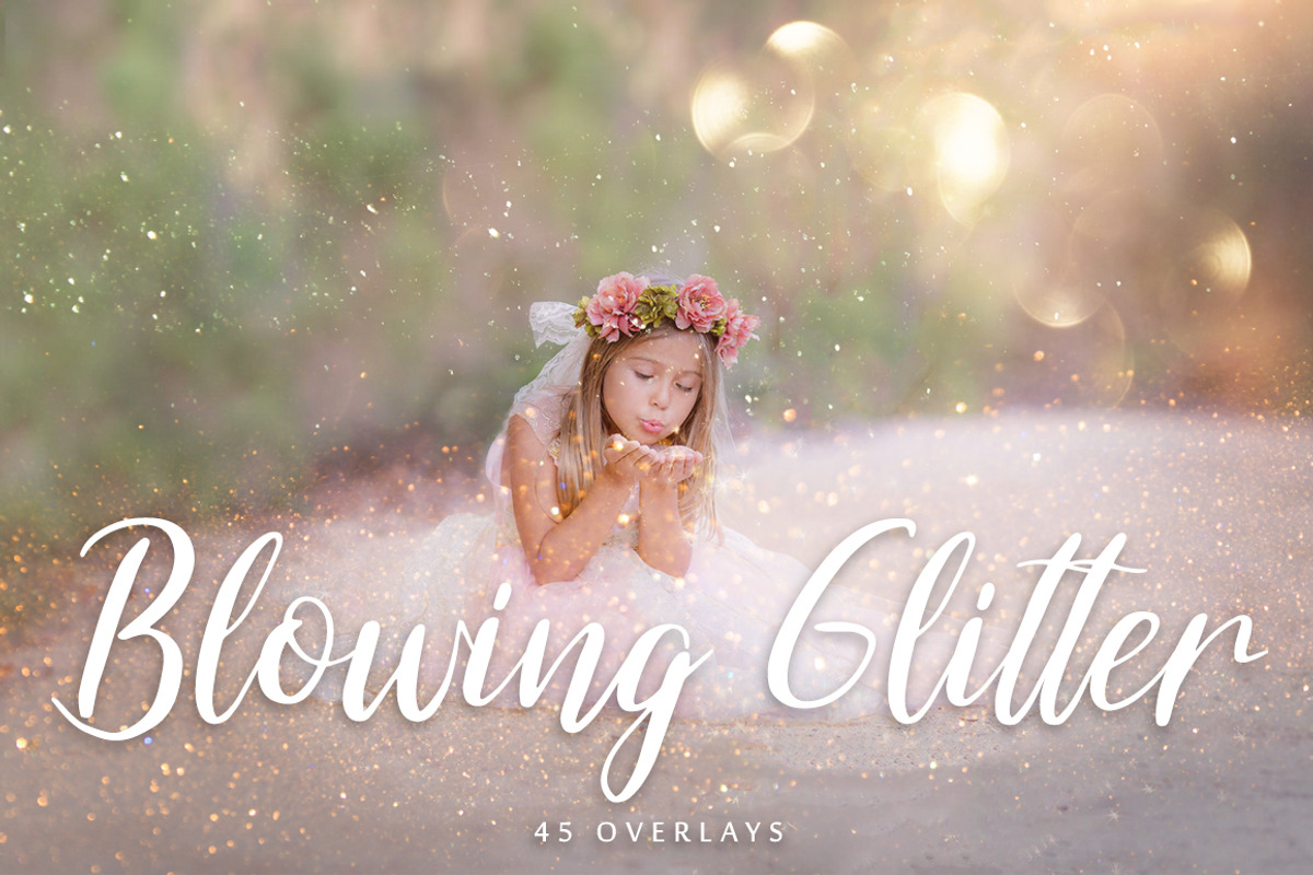 45 Blowing Glitter Overlays, a Layer Style Add-On by VligCreativeStudio (Photo 1 of 4)