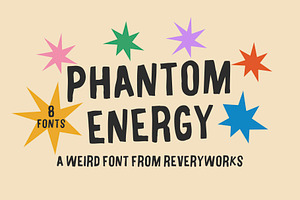 Phantom Energy Fonts, a Handwritten Font by ReveryWorks
