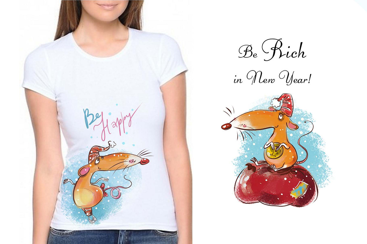 New Year Rat - 5 illustrations, an Illustration by Zooza Art (Photo 3 of 3)