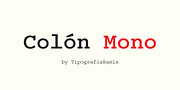 Colón Mono, a Slab Serif Font by TipografiaRamis (Thumbnail 1 of 7)