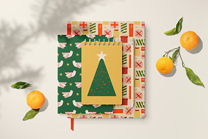 Abstract Christmas Cliparts, Posters