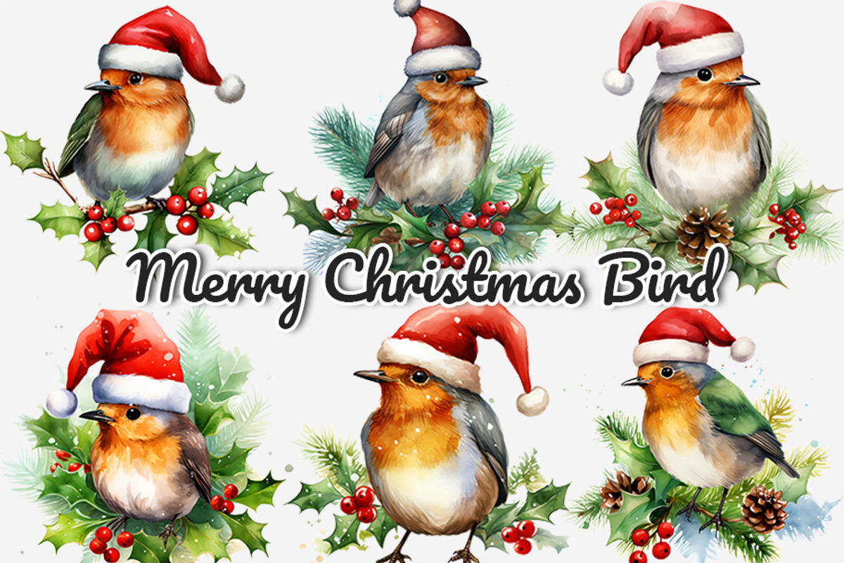 Merry Christmas Bird, an Illustration by Gemstone (Photo 1 of 4)