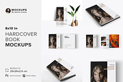 8x10 In - Hardcover Book Mockups, a Print Template by Mockups by Carlos Viloria (Thumbnail 1 of 13)