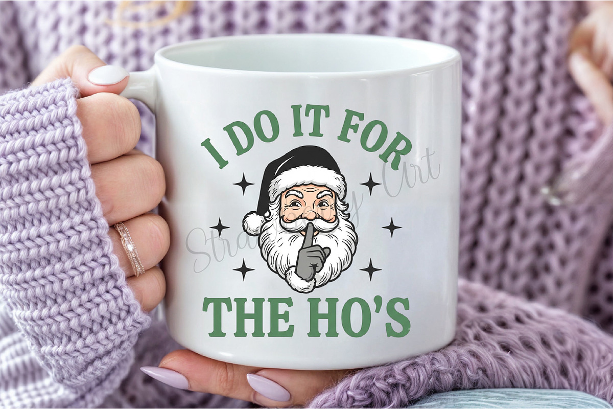 I Do It for The Ho's Funny Christmas, a Seasonal Illustration by DreamCafeArt (Photo 7 of 7)