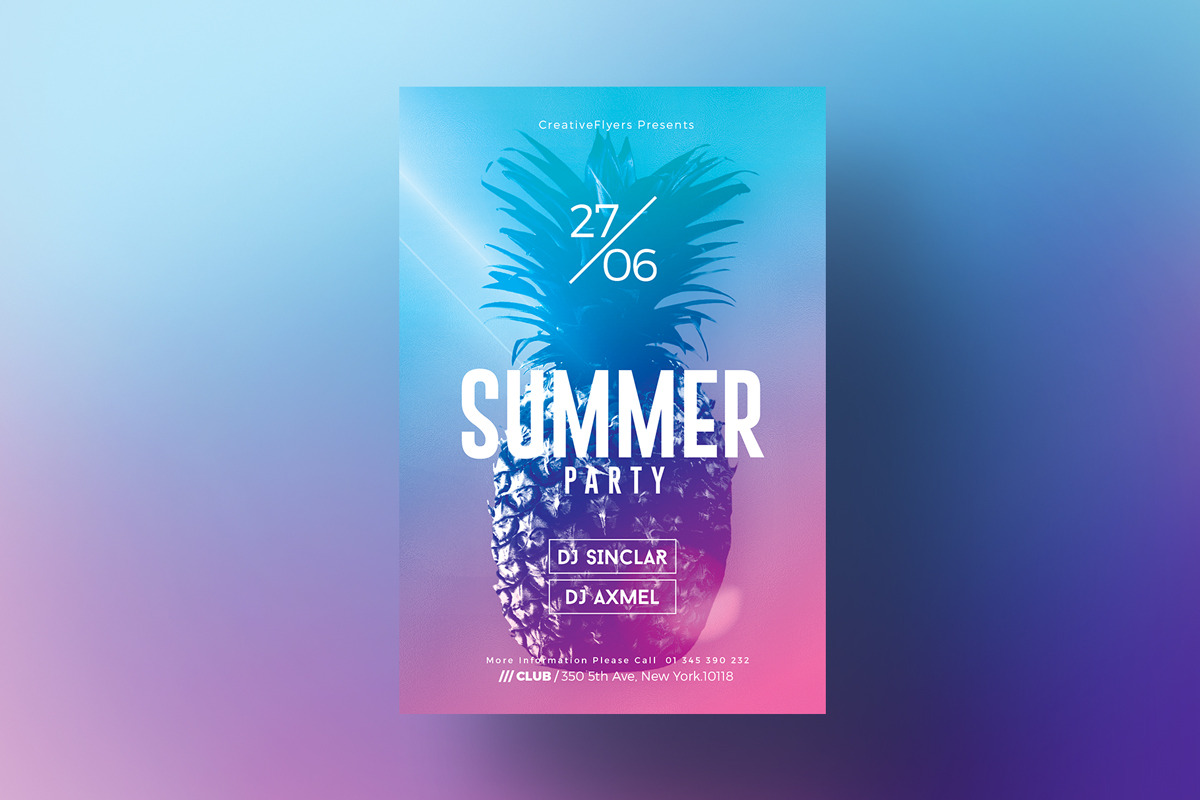 Summer Flyer Templates, a Flyer Template by Rome B Creation