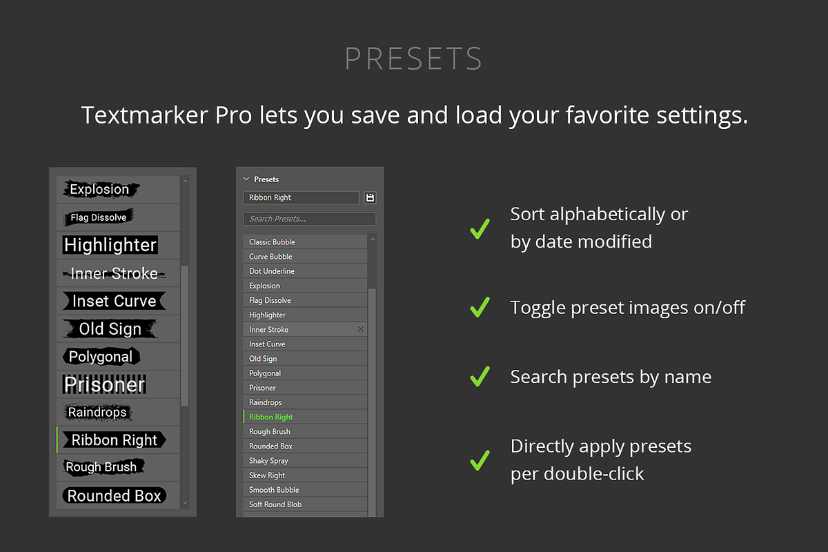 Textmarker Pro for PS 2021+, a Plug-in Add-On by h3design (Photo 7 of 13)