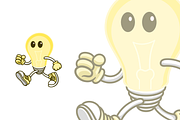cute light bulb mascot cartoon, an Education Illustration by garistipis (Thumbnail 1 of 2)