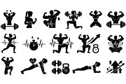 Ultimate Fitness Gym Vector Bundle, an Illustration by Creativeshirt (Thumbnail 9 of 51)