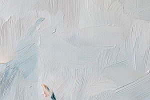 Abstract pastel floral oil painting with impasto brushstrokes, s, a Decorative Illustration by Studio ANNA