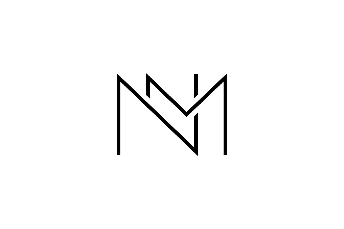 Initial Letters NM Logo Monogram, a Branding & Logo Template by brandphant