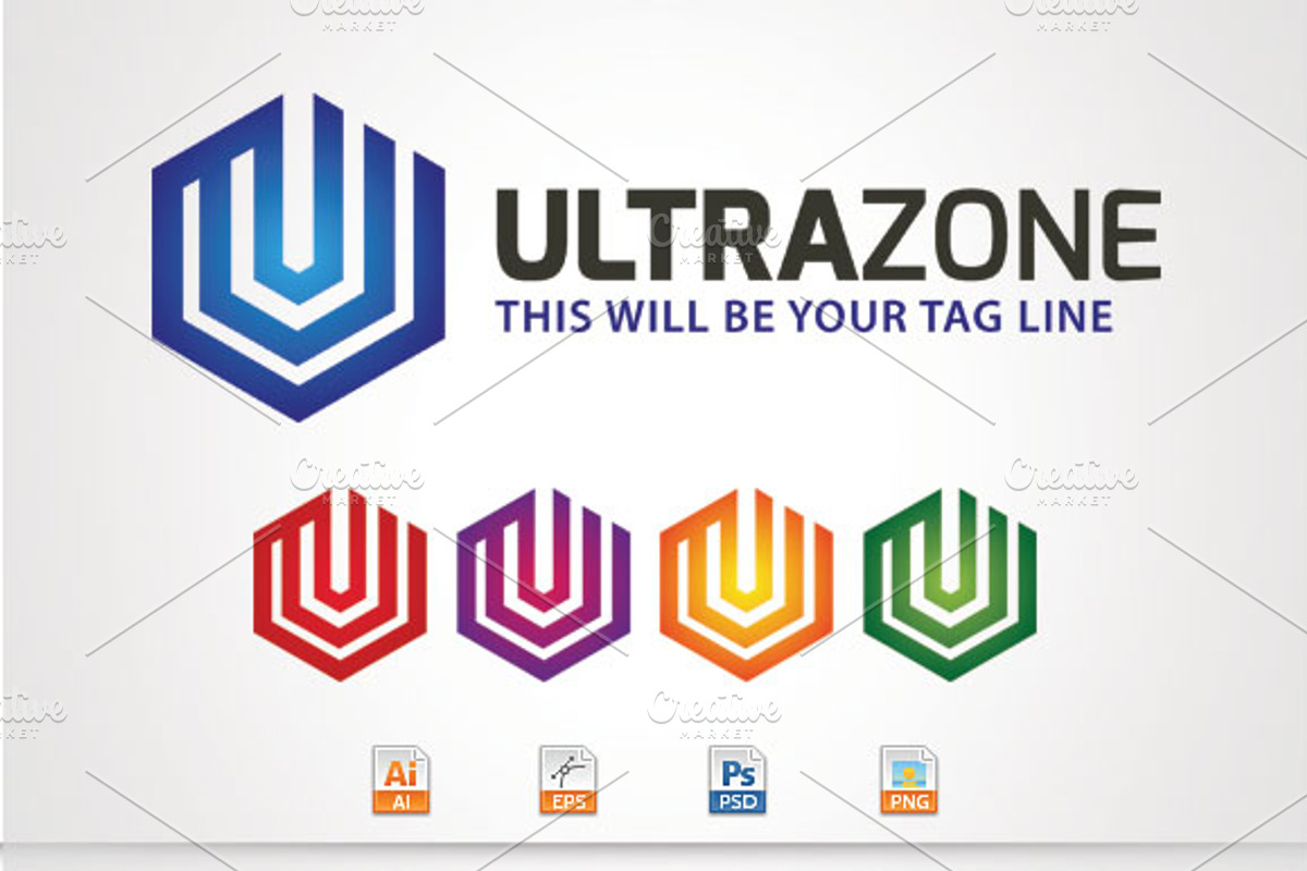 Ultra Zone,U Letter Logo, a Branding & Logo Template by stock6design (Photo 2 of 2)