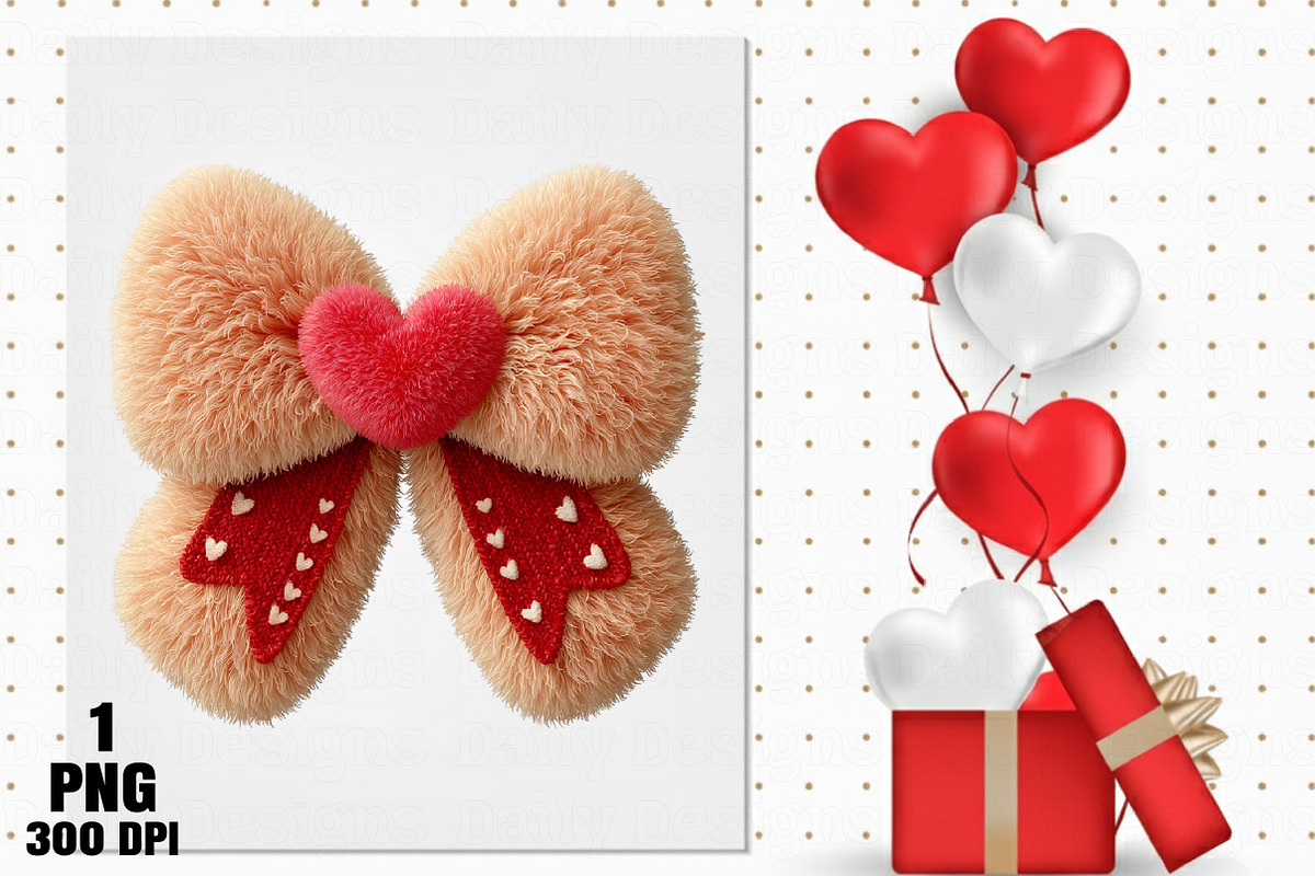 Valentine Fluffy Hard PNG, an Illustration by Daily.Designs (Photo 2 of 5)