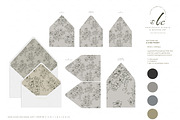 Envelope Liners | Peony Line Drawing, a Stationery Template by slowlivecreate (Thumbnail 2 of 3)