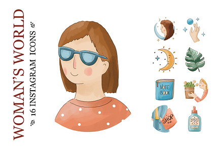 Woman's World 16 Instagram icons
