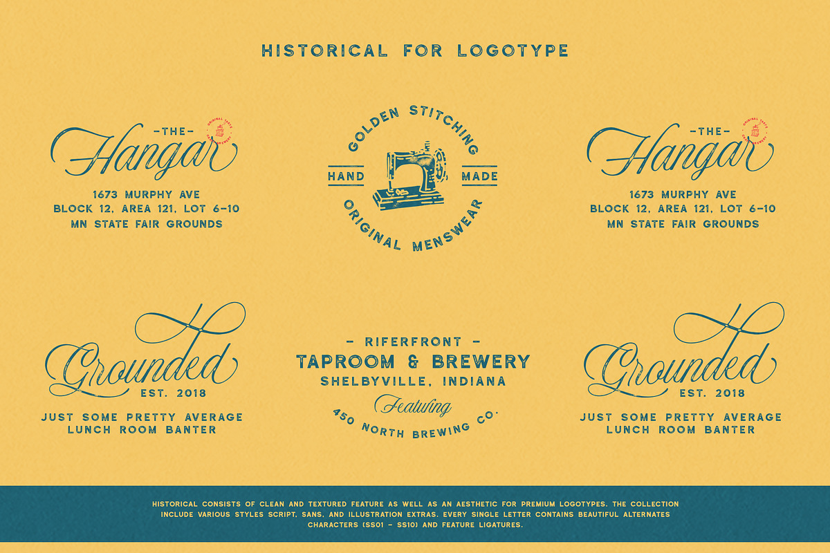 Historical - Handdrawn Font preview 3