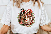 Whimsical Christmas Chicken Clipart, a Seasonal Illustration by Canvas Craft (Thumbnail 6 of 10)